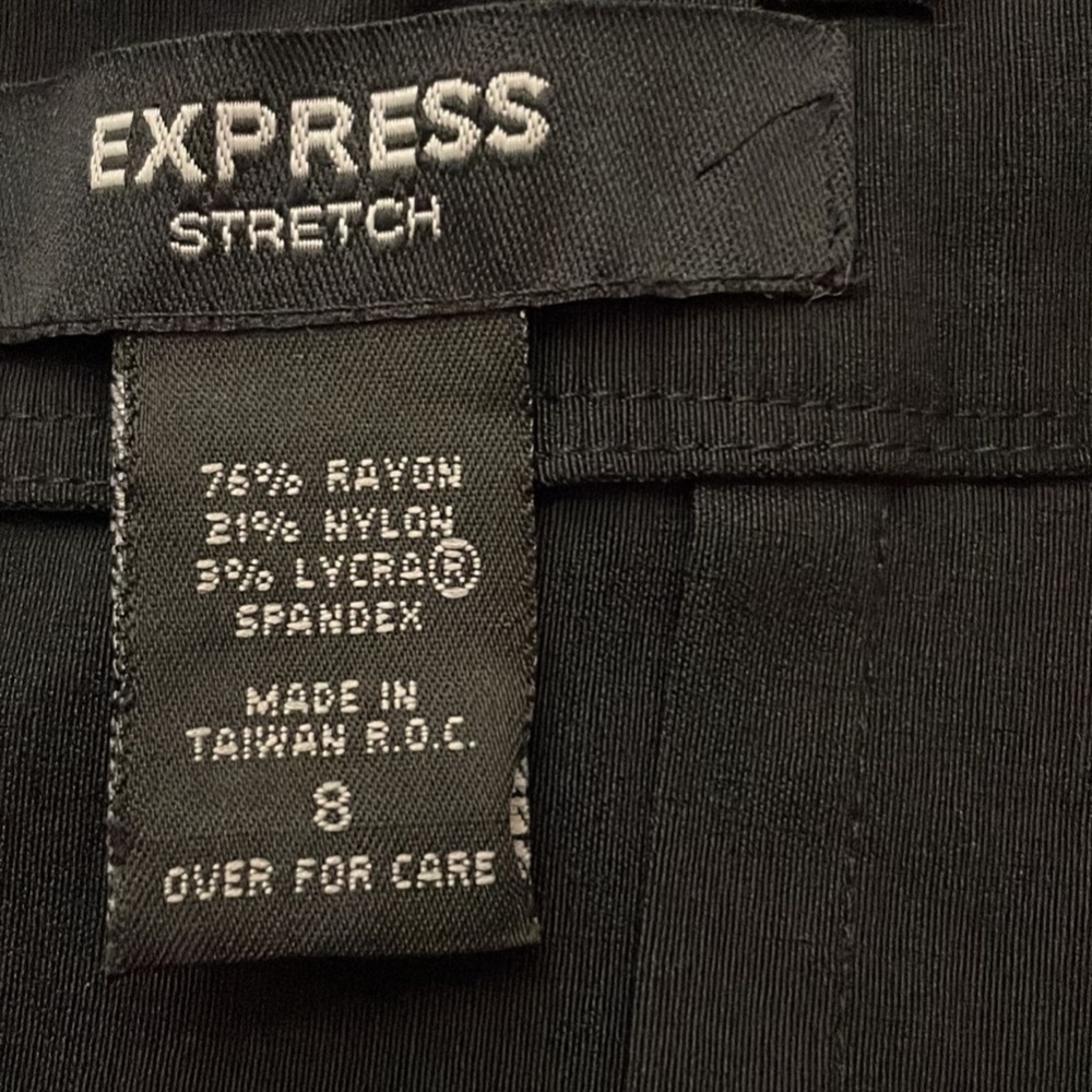EXPRESS sexy stretch dress black size 8 EUC - Picture 6 of 6